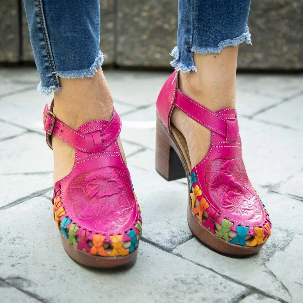 Handmade Ethnic Mexican shoes - Picture 6 of 10